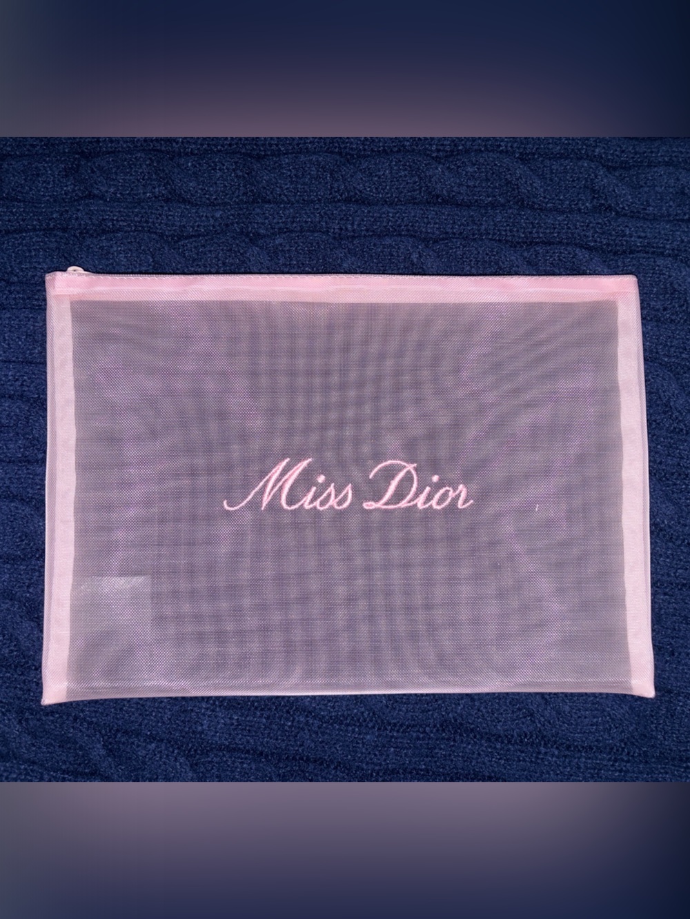 DIOR  MISS DIOR Pink Mesh Pouch